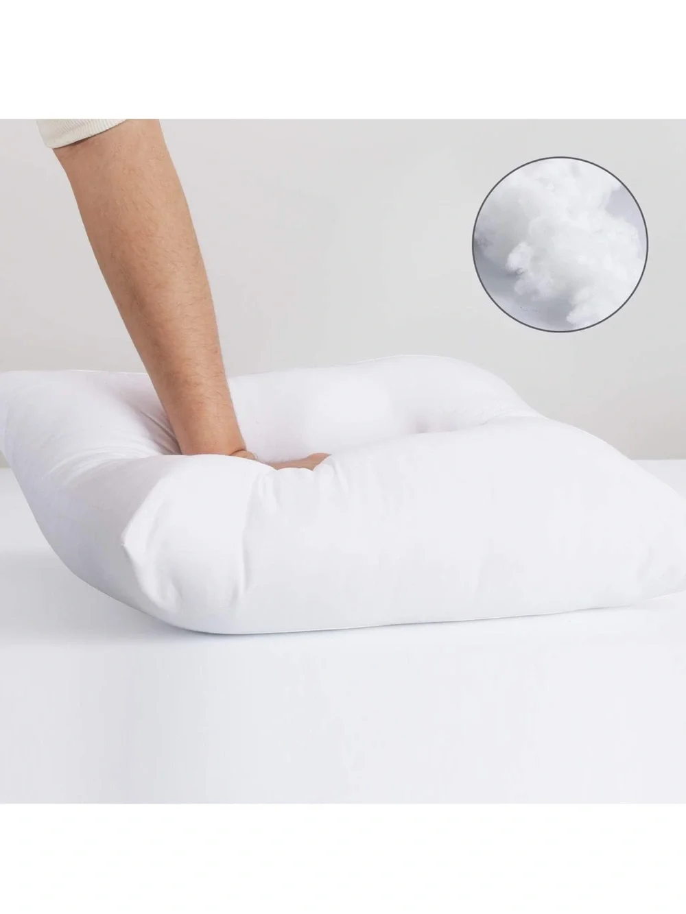 Premium White Throw Pillow Inserts - Soft Support (Set of 8)
